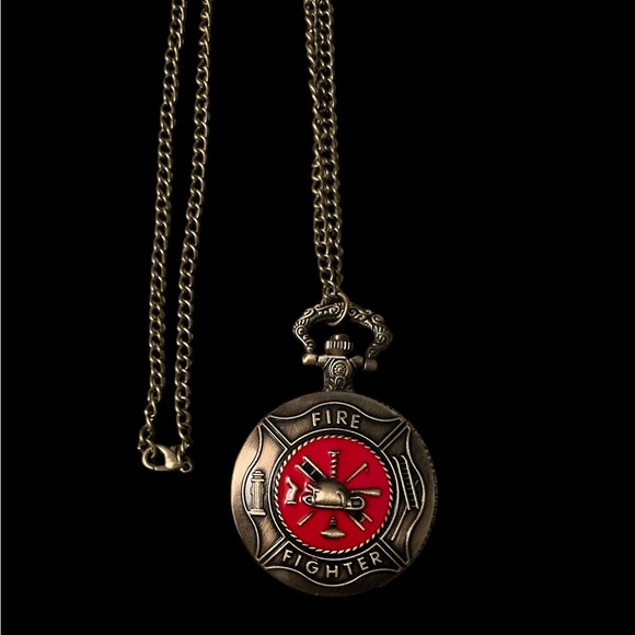 Other - Quartz Pocket Watch Fire Fighter Gift idea.